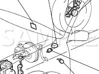 ABS Components Diagram for 2001 Toyota Avalon  3.0 V6 GAS
