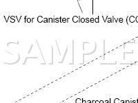 Emission Control Diagram for 2001 Toyota Avalon  3.0 V6 GAS