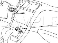 Shift Lock Components Diagram for 2001 Toyota Avalon  3.0 V6 GAS