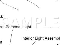Interior Light Components Diagram for 2001 Toyota Avalon  3.0 V6 GAS