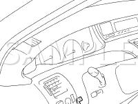 Wireless Door Lock Control Components Diagram for 2001 Toyota Avalon  3.0 V6 GAS