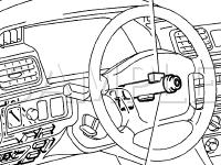 Ignition Switch And Key Unlock Warning Switch Diagram for 2001 Toyota Camry  2.2 L4 CNG