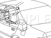 Backup Light Components Diagram for 2001 Toyota Camry  3.0 V6 GAS