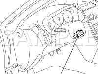 Power Mirror Control Components Diagram for 2001 Toyota Celica GTS 1.8 L4 GAS