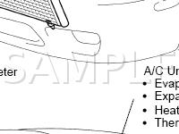 Air Conditioning System Components Diagram for 2001 Toyota Celica GT 1.8 L4 GAS