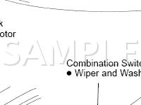 Wiper/Washer Components Diagram for 2001 Toyota Echo  1.5 L4 GAS