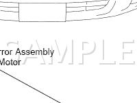 Power Mirror Control System Diagram for 2001 Toyota Land Cruiser  4.7 V8 GAS