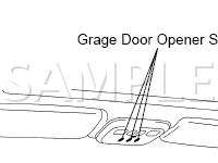 Garage Door Opener Components Diagram for 2001 Toyota Land Cruiser  4.7 V8 GAS