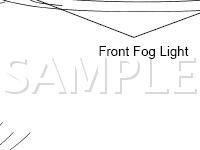 Fog Light Components Diagram for 2001 Toyota Sequoia  4.7 V8 GAS