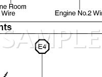 Engine Compartment Diagram for 2001 Toyota Sienna  3.0 V6 GAS
