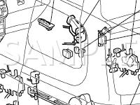 Body Control Components Diagram for 2001 Toyota Sienna  3.0 V6 GAS