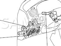 Turn Signal And Hazard Warning Components Diagram for 2001 Toyota Sienna  3.0 V6 GAS