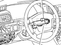 Ignition Switch And Key Unlock Warning Switch Diagram for 2001 Toyota Solara  2.2 L4 GAS