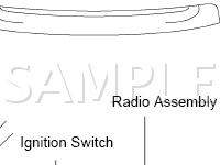 Audio System Diagram for 2001 Toyota Tacoma  2.7 L4 GAS