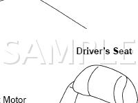 Power Seat Control System Diagram for 2001 Toyota Tundra  4.7 V8 GAS