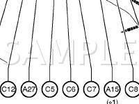 Instrument Panel Diagram for 2002 Toyota Avalon XL 3.0 V6 GAS