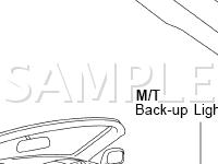 Backup Light Components Diagram for 2002 Toyota MR2 Spyder  1.8 L4 GAS