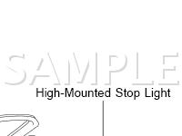 Stop Light Components Diagram for 2002 Toyota MR2 Spyder  1.8 L4 GAS