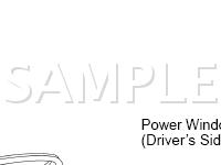 Power Window Control Components Diagram for 2002 Toyota MR2 Spyder  1.8 L4 GAS