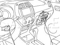 Power Mirror Control Components Diagram for 2002 Toyota RAV4  2.0 L4 GAS