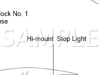 Stop Light Components Diagram for 2002 Toyota Tacoma  3.4 V6 GAS