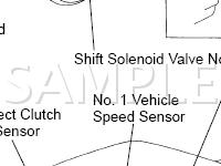 Automatic Transmission Components Diagram for 2002 Toyota Tundra  4.7 V8 GAS