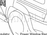 Power Window Control Components Diagram for 2003 Toyota 4runner  4.0 V6 GAS
