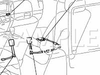Seat Belt Warning Components Diagram for 2003 Toyota 4runner  4.0 V6 GAS