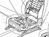 Front Power Seat Control Components Diagram for 2003 Toyota 4runner  4.0 V6 GAS