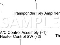 Instrument Panel Diagram for 2003 Toyota Avalon XL 3.0 V6 GAS