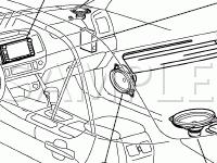 Navigation System Location Diagram for 2003 Toyota Camry  2.4 L4 GAS