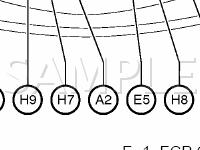 Position Parts In Engine Compartment Diagram for 2003 Toyota Camry  3.0 V6 GAS