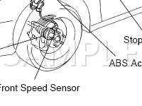 Anti-Lock Brake Components Diagram for 2003 Toyota Celica GT 1.8 L4 GAS