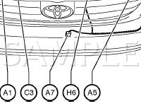 Electrical Wiring Routing Diagram for 2003 Toyota Corolla  1.8 L4 GAS