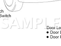 Wireless Door Lock Control Components Diagram for 2003 Toyota Echo  1.5 L4 GAS