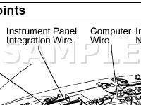 Instrument Panel Diagram for 2003 Toyota Land Cruiser  4.7 V8 GAS