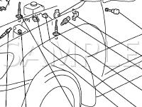 Engine Compartment Diagram for 2003 Toyota Land Cruiser  4.7 V8 GAS