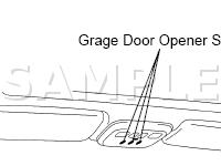 Garage Door Opener Components Diagram for 2003 Toyota Land Cruiser  4.7 V8 GAS
