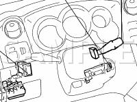Intrusion Protection System Location Diagram for 2003 Toyota Matrix XRS 1.8 L4 GAS