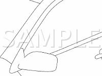 Sliding Roof System Locations Diagram for 2003 Toyota Matrix XR 1.8 L4 GAS