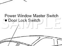 Power Door Lock Control System Diagram for 2003 Toyota Prius  1.5 L4 ELECTRIC/GAS