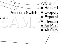 Air Conditioning System Diagram for 2003 Toyota Prius  1.5 L4 ELECTRIC/GAS