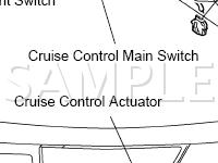 Cruise Control System Components Diagram for 2003 Toyota RAV4  L  ELECTRIC