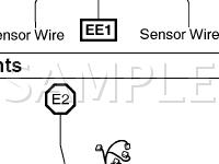 Engine Compartment Diagram for 2003 Toyota Tacoma  3.4 V6 GAS