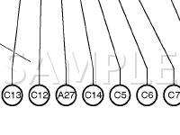 Instrument Panel Diagram for 2004 Toyota Avalon XL 3.0 V6 GAS
