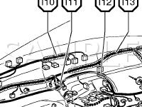 Instrument Panel Diagram for 2004 Toyota Avalon XL 3.0 V6 GAS
