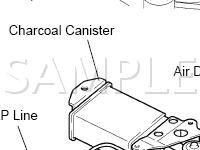 Emission Control Parts Diagram for 2004 Toyota Echo  1.5 L4 GAS