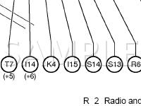 Instrument Panel Diagram for 2004 Toyota Highlander  2.4 L4 GAS