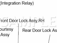 Wireless Door Lock Control System Diagram for 2004 Toyota Matrix XR 1.8 L4 GAS