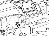 Air Conditioning System Diagram for 2004 Toyota Prius  1.5 L4 ELECTRIC/GAS